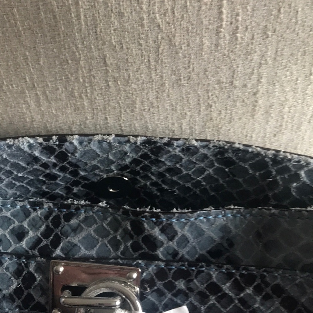 Michael Michael Kors Hamilton Python Blue Denim - image 5